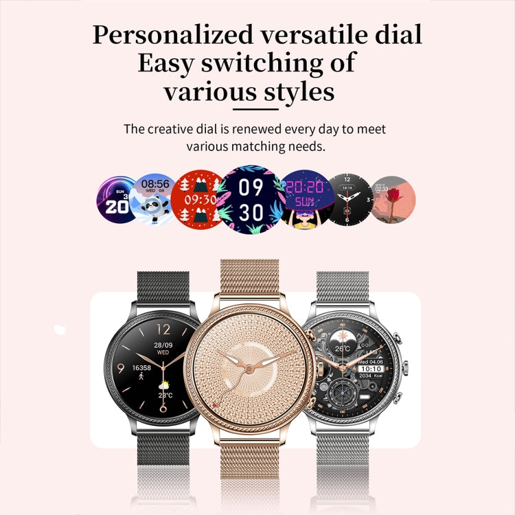 V60 1.39 Inch Health Monitoring Multifunctional Waterproof Bluetooth Call Smart Watch, Color: Black Steel - Smart Watches by PMC TechLife | Online Shopping South Africa | PMC TechLife | Buy Now Pay Later Mobicred