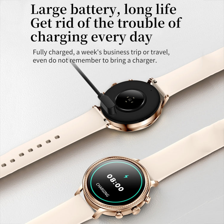V60 1.39 Inch Health Monitoring Multifunctional Waterproof Bluetooth Call Smart Watch, Color: Gold Steel - Smart Watches by PMC TechLife | Online Shopping South Africa | PMC TechLife | Buy Now Pay Later Mobicred