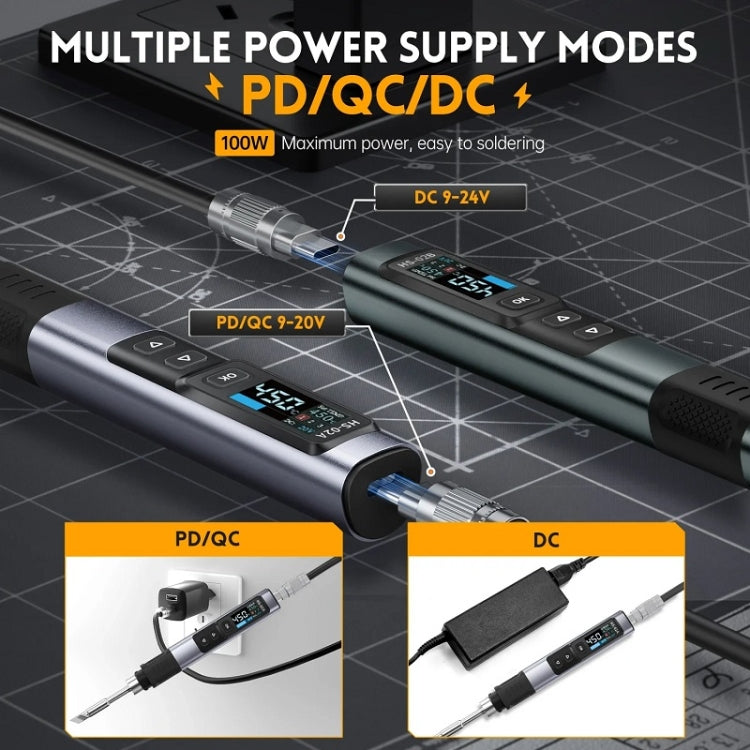 FNIRSI Portable Constant Temperature Soldering Iron Set, Model: HS-02B Standard K - free shipping - PMc TechLife - Order now!