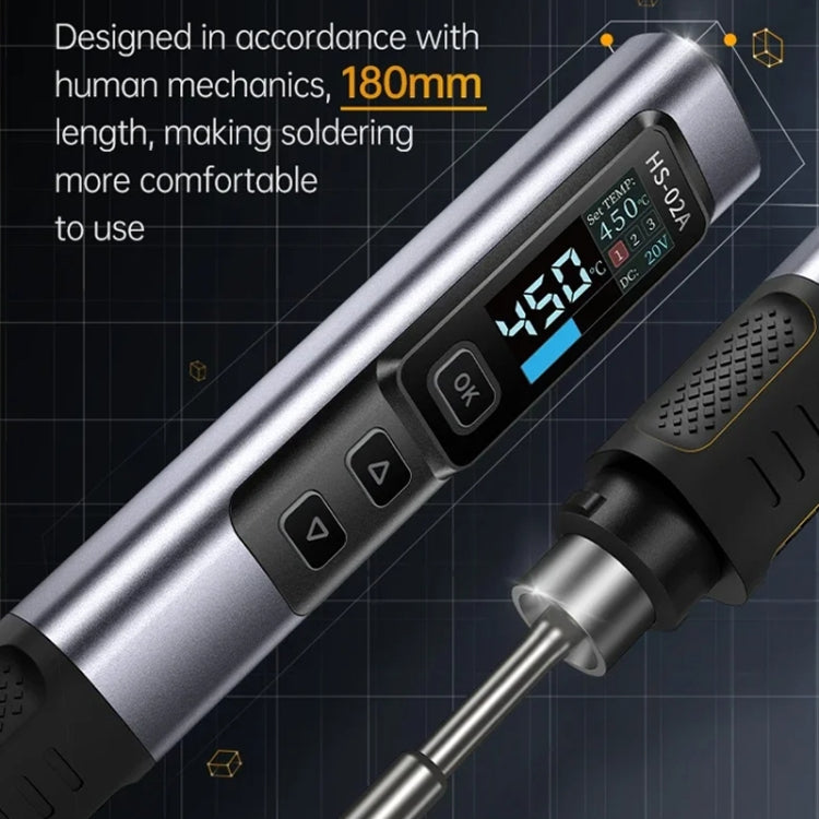 FNIRSI Portable Constant Temperature Soldering Iron Set, Model: HS-02B Standard K - free shipping - PMc TechLife - Order now!