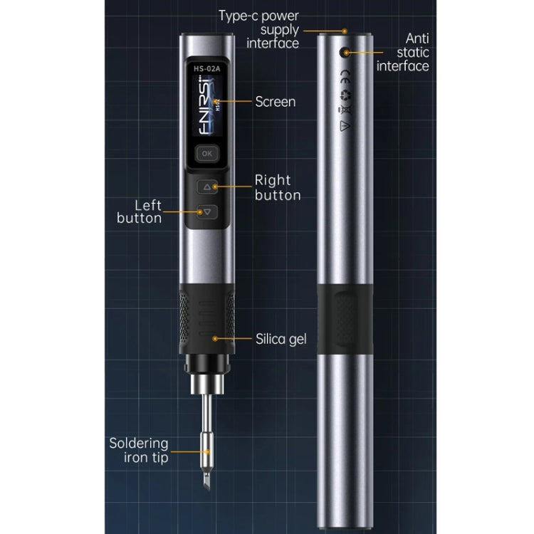 FNIRSI Portable Constant Temperature Soldering Iron Set, Model: HS-02A Standard 6 Head - free shipping - PMc TechLife - Order now!