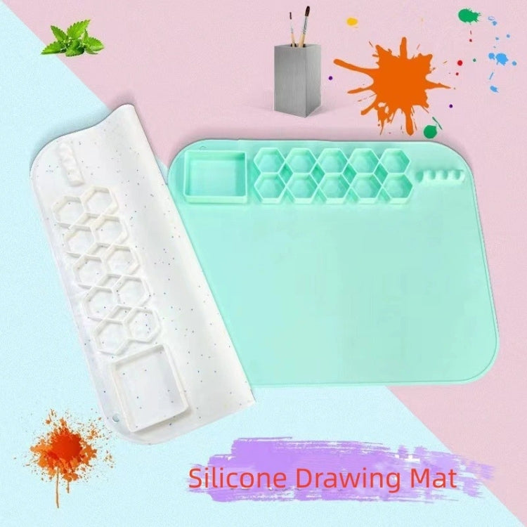 40 x 50cm Square Silicone Painting Pad  Art Mat for Drawing Clay(Light Purple) - free shipping - PMc TechLife - Order now!