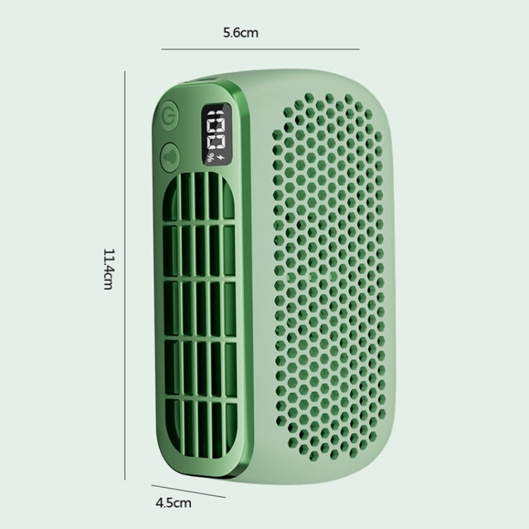 USB Charging Digital Display Portable Bladeless Outdoor Mini Night Light Fan(Pink) - Electric Fans by PMC TechLife | Online Shopping South Africa | PMC TechLife | Buy Now Pay Later Mobicred