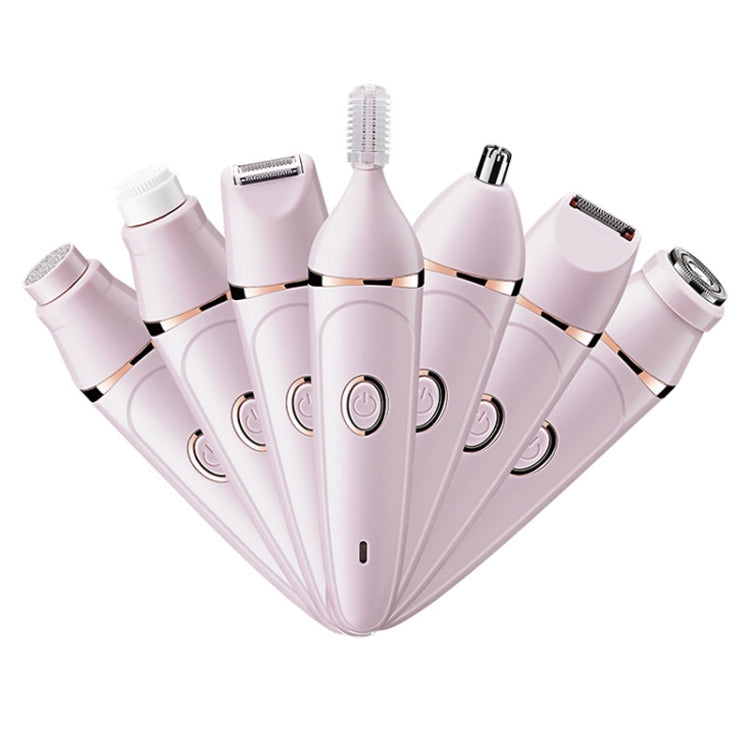 7 In 1 Multifunction Women Shaver USB Charging Epilator Eyebrow Trimmer(Pink) - free shipping - PMC TechLife - Order now!