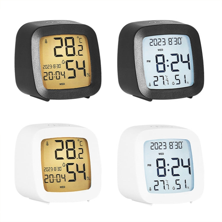 Multifunctional Temperature and Humidity LCD Clock Home Bedside Alarm Clock(2205 White) - Alarm Clocks by PMc TechLife | Online Shopping South Africa | PMc TechLife | Buy Now Pay Later Mobicred