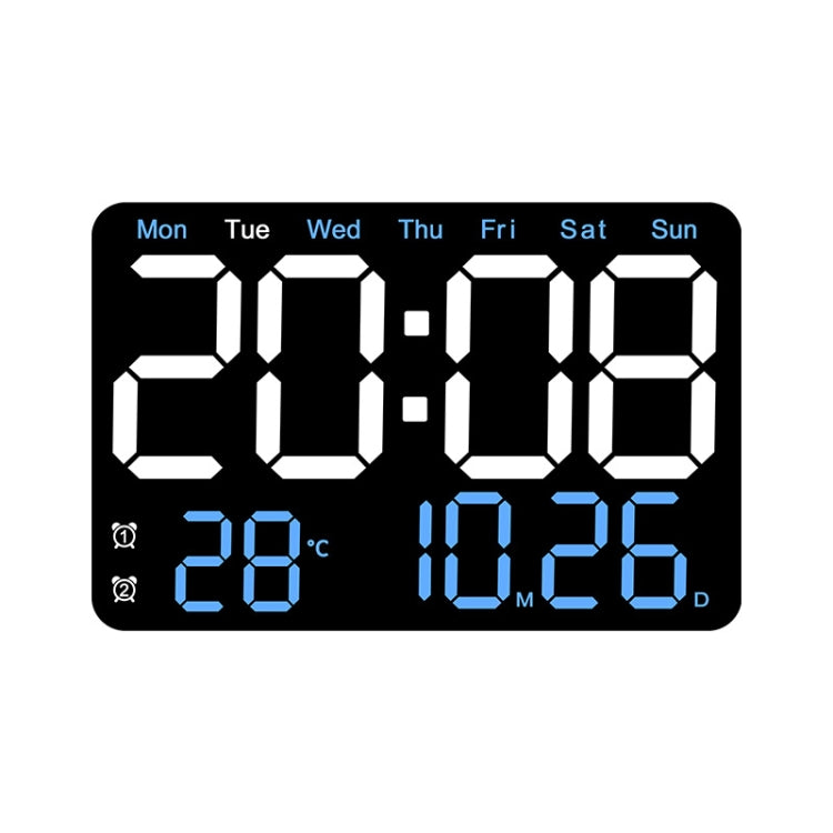 Multifunctional LED Digital Display Electronic Wall Clock Living Room Silent Alarm Clock, Color: Blue - Wall Clock by PMc TechLife | Online Shopping South Africa | PMc TechLife | Buy Now Pay Later Mobicred