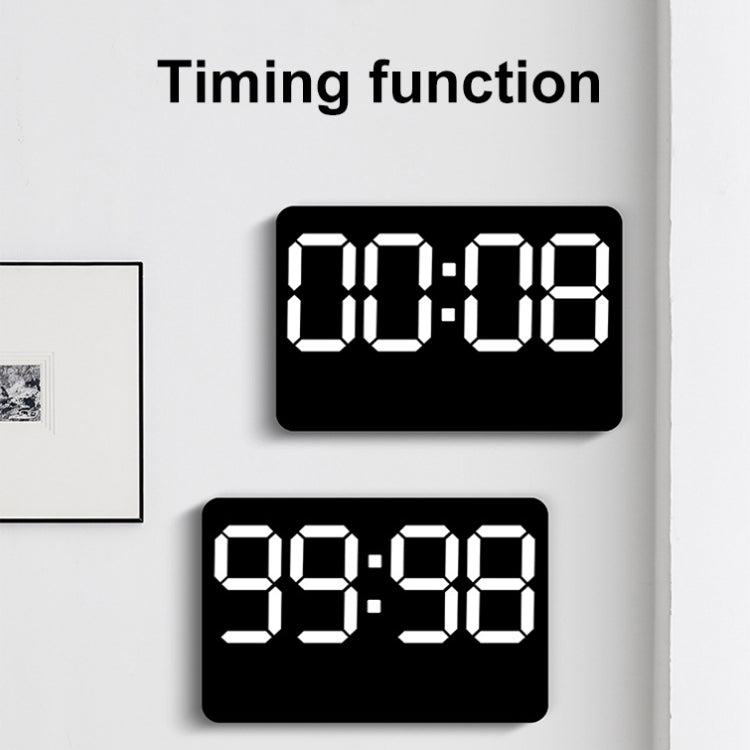 Multifunctional LED Digital Display Electronic Wall Clock Living Room Silent Alarm Clock, Color: Orange - Wall Clock by PMc TechLife | Online Shopping South Africa | PMc TechLife | Buy Now Pay Later Mobicred