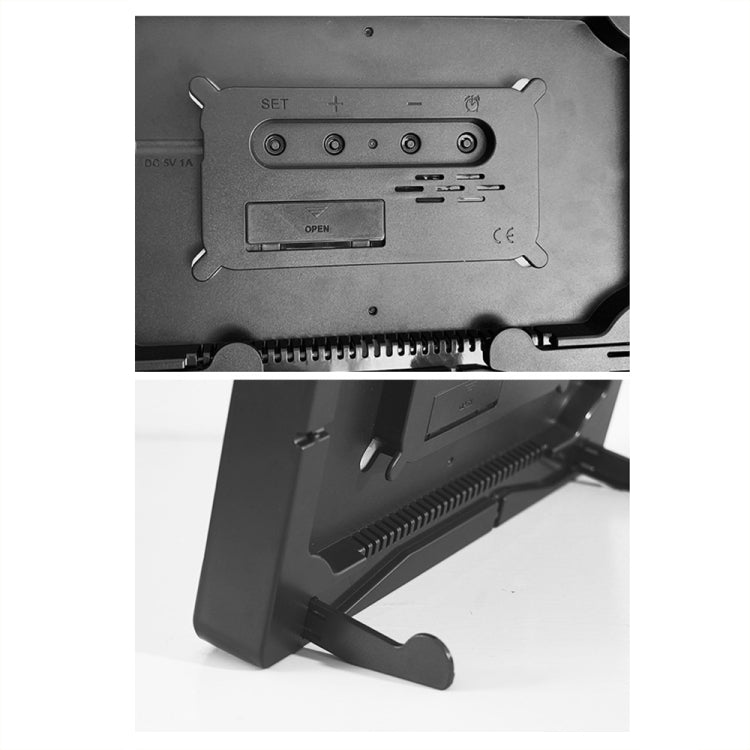 Multifunctional LED Digital Display Electronic Wall Clock Living Room Silent Alarm Clock, Color: Colorful - Wall Clock by PMc TechLife | Online Shopping South Africa | PMc TechLife | Buy Now Pay Later Mobicred