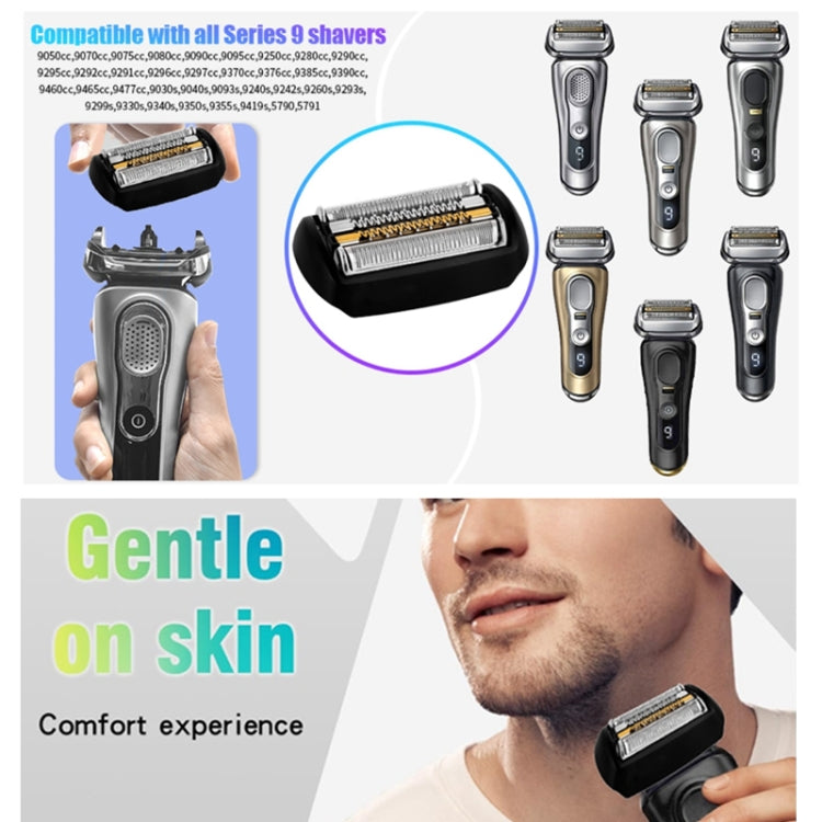 For Braun  Series 9 Electric Shaver Replacement Blade Gold Foil Style 92B With Text - Accessories by PMC TechLife | Online Shopping South Africa | PMC TechLife | Buy Now Pay Later Mobicred