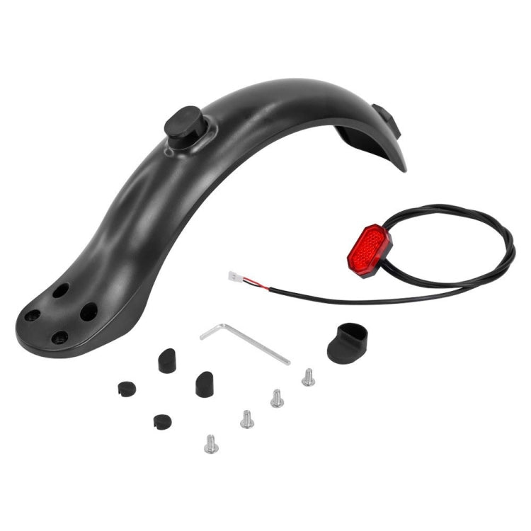 For Xiaomi M365 / 1S / PRO Scooter Accessories Plastic Rear Fender 4 Hole Rear Fenders 8.5 inch Fender, Specification: Fender+Tail Light Set - Accessories & Parts by PMc TechLife | Online Shopping South Africa | PMc TechLife | Buy Now Pay Later Mobicred