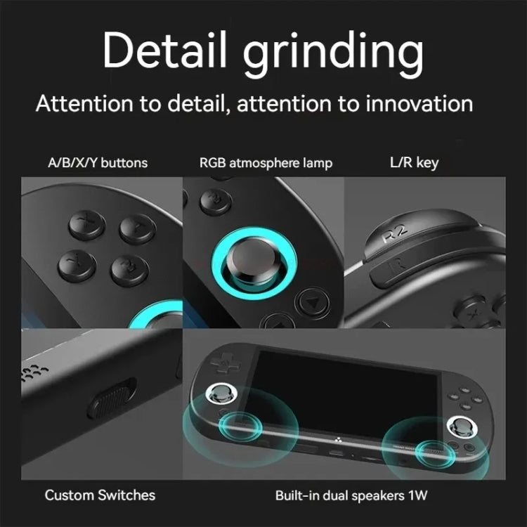 Trimui Smart Pro 4.96 Inch IPS Screen Handheld Game Console Open Source Linux System 256G(White) - free shipping - PMC Jewellery - Order now!