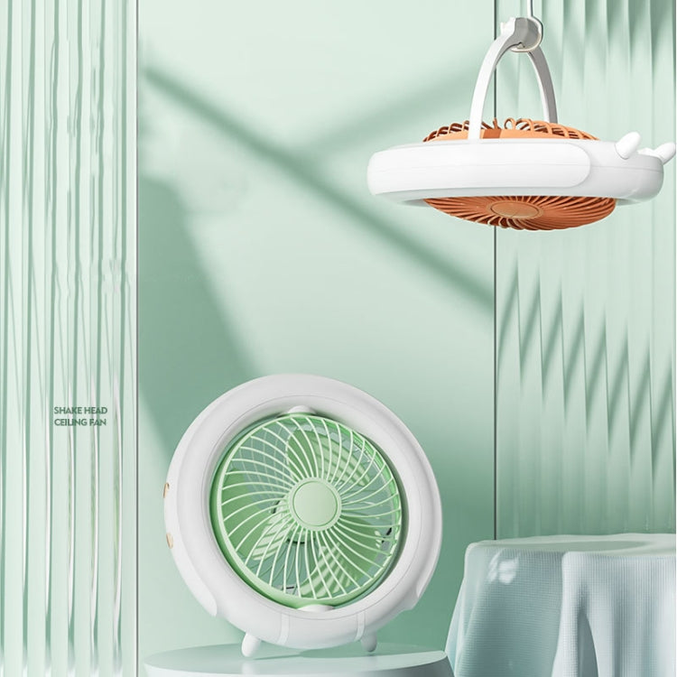 Night Light Desktop Folding Fan Outdoor Camping Hanging Mini Fan, Color: Green Basic - Electric Fans by PMC TechLife | Online Shopping South Africa | PMC TechLife | Buy Now Pay Later Mobicred