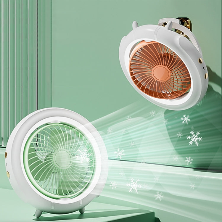 Night Light Desktop Folding Fan Outdoor Camping Hanging Mini Fan, Color: Orange Basic - Electric Fans by PMC TechLife | Online Shopping South Africa | PMC TechLife | Buy Now Pay Later Mobicred