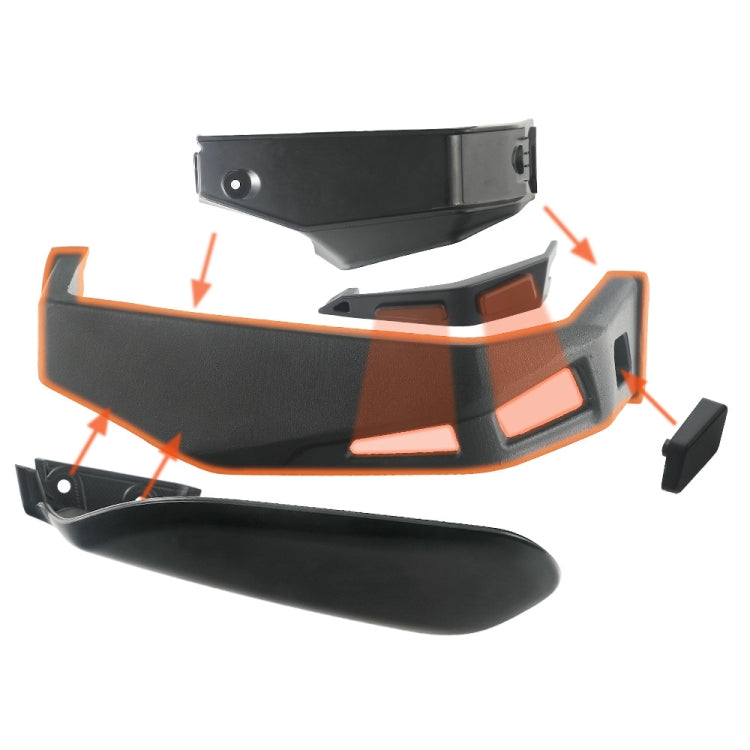 For Can-Am Ryke 600/900 Plastic Hand Guard Air Deflector Kit(CAM-003) - Protective Gear by PMC TechLife | Online Shopping South Africa | PMC TechLife | Buy Now Pay Later Mobicred