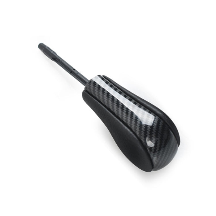 For BMW E Chassis Gear Lever Head, Universal For Left And Right Driving, Style: 3/5/7 Series X3 Z3 X6 Round Head Carbon Fiber Pattern - Shift Knob by PMC TechLife | Online Shopping South Africa | PMC TechLife | Buy Now Pay Later Mobicred