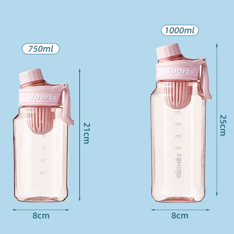 1000ml Large Capacity Outdoor Portable Sports Fitness Water Cup With Tea Strainer(Pink) - Kettles by PMC TechLife | Online Shopping South Africa | PMC TechLife | Buy Now Pay Later Mobicred