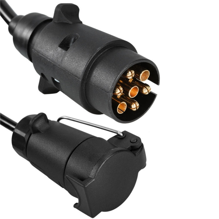 7 Core To 7 Pin Car Trailer Connector With 2m PU Spring Wire(1122) - Terminal connectors by PMC TechLife | Online Shopping South Africa | PMC TechLife | Buy Now Pay Later Mobicred