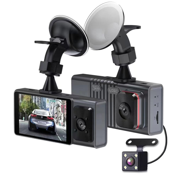 3 Camera Lens 3-inch IPS Screen WiFi Car Dash Cam 1080P Night Vision Dash Camera for Cars 64G - free shipping - PMC TechLife - Order now!