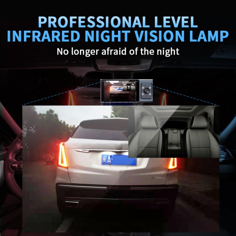 3 Camera Lens 3-inch IPS Screen WiFi Car Dash Cam 1080P Night Vision Dash Camera for Cars 32G - Car DVRs by PMC TechLife | Online Shopping South Africa | PMC TechLife | Buy Now Pay Later Mobicred