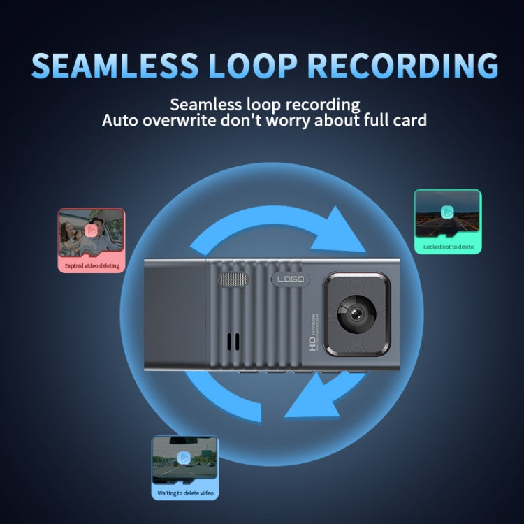 3 Camera Lens 3-inch IPS Screen WiFi Car Dash Cam 1080P Night Vision Dash Camera for Cars 32G - Car DVRs by PMC TechLife | Online Shopping South Africa | PMC TechLife | Buy Now Pay Later Mobicred