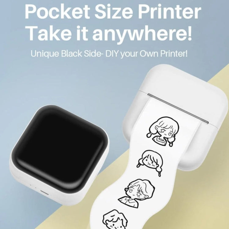 Phomemo M02X Inkless Pocket Printer Bluetooth Thermal Portable Sticker Maker Machine(White) - free shipping - PMC TechLife - Order now!