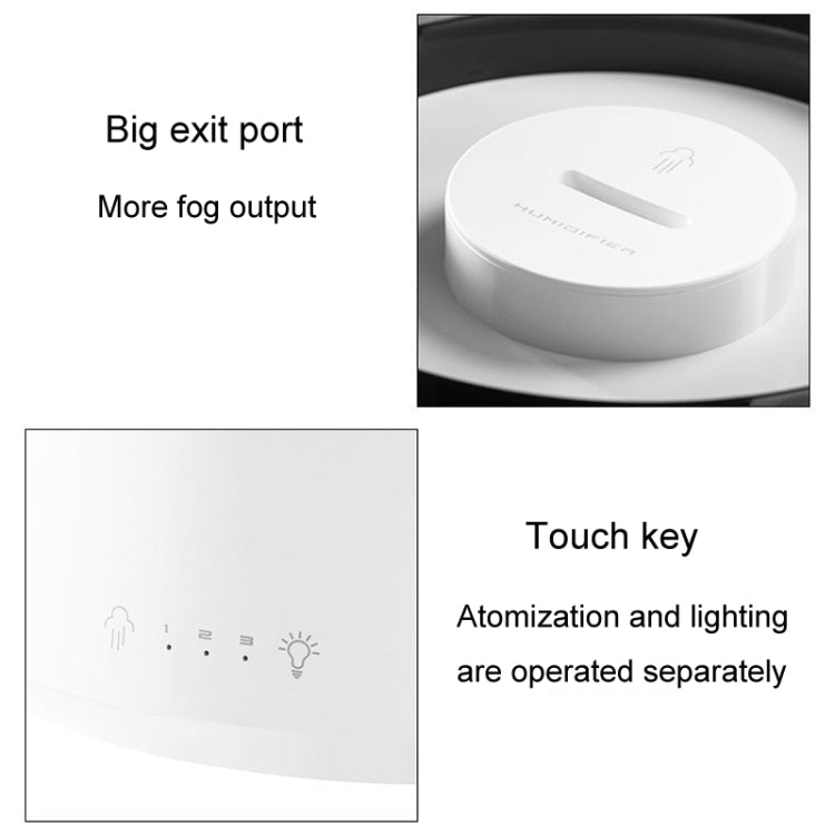 H10 Home Portable Office Aromatherapy Diffuser Running Horse Night Light Large Fog Humidifier(White) - free shipping - PMC TechLife - Order now!