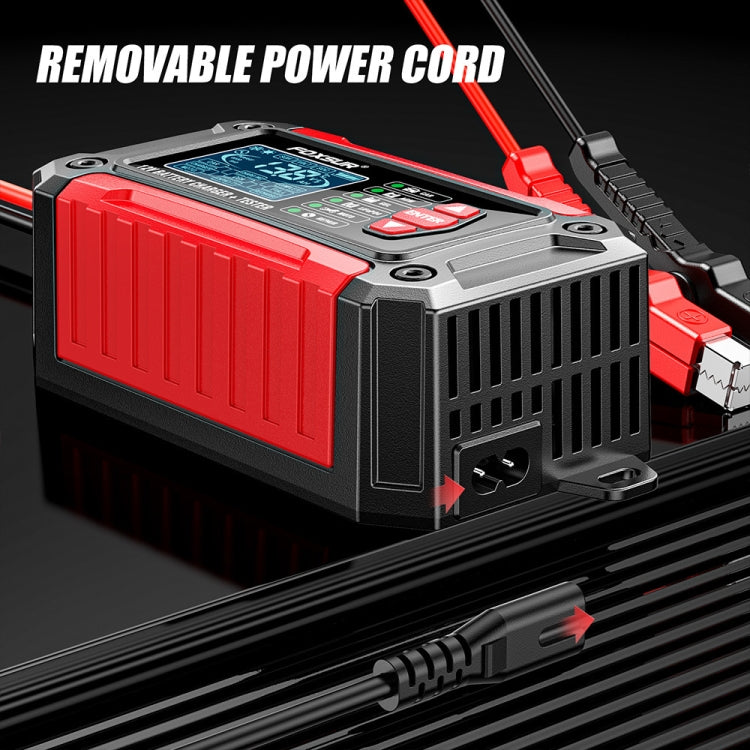 FOXSUR Cars Motorcycles 12V Lithium Cattery Charger With Battery Detection(US Plug) - Battery Charger by FOXSUR | Online Shopping South Africa | PMC TechLife | Buy Now Pay Later Mobicred
