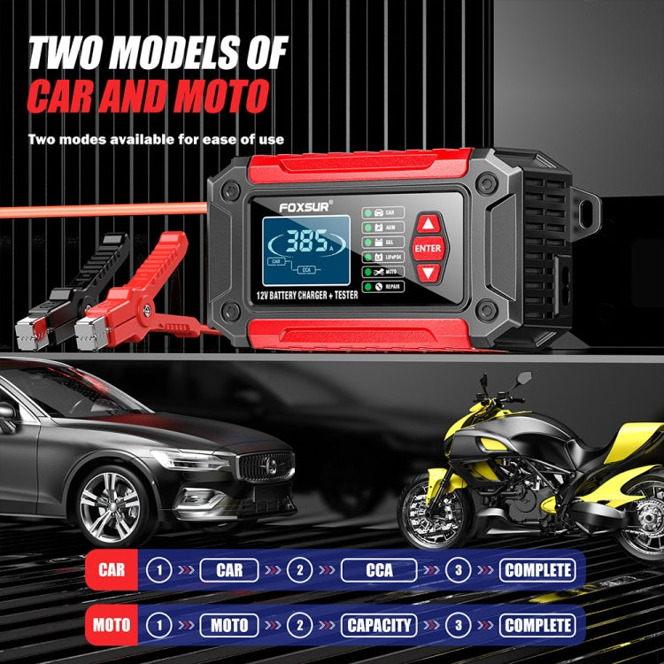 FOXSUR Cars Motorcycles 12V Lithium Cattery Charger With Battery Detection(AU Plug) - free shipping - PMC TechLife - Order now!