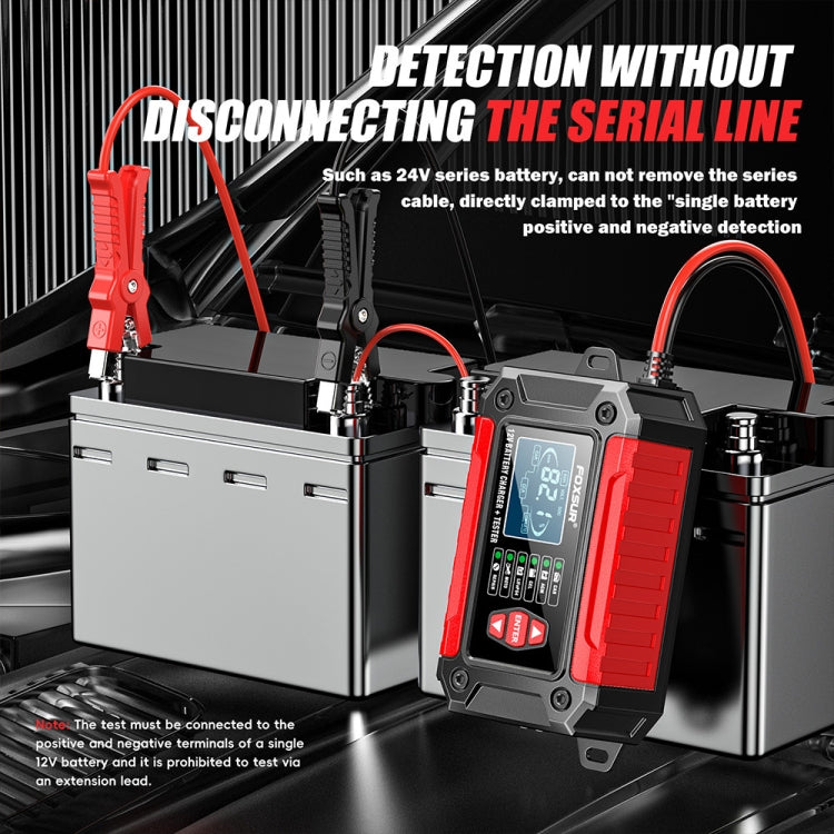 FOXSUR Cars Motorcycles 12V Lithium Cattery Charger With Battery Detection(UK Plug) - Battery Charger by FOXSUR | Online Shopping South Africa | PMC TechLife | Buy Now Pay Later Mobicred