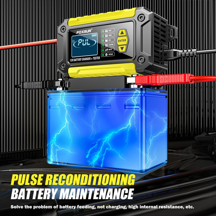 FOXSUR Cars Motorcycles 12V Lithium Cattery Charger With Battery Detection(UK Plug) - free shipping - PMC TechLife - Order now!