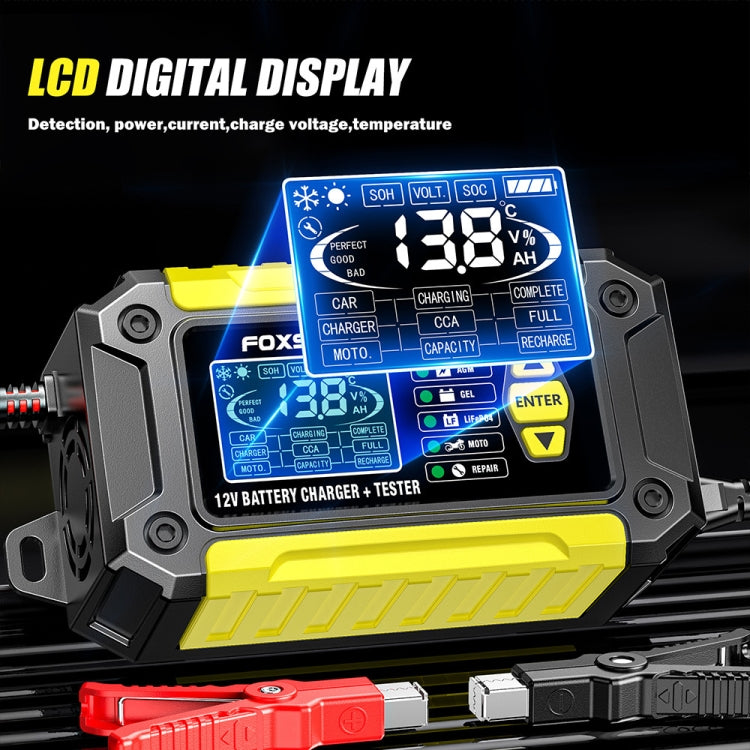 FOXSUR Cars Motorcycles 12V Lithium Cattery Charger With Battery Detection(AU Plug) - Battery Charger by FOXSUR | Online Shopping South Africa | PMC TechLife | Buy Now Pay Later Mobicred