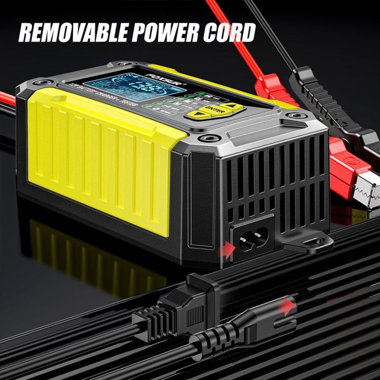 FOXSUR Cars Motorcycles 12V Lithium Cattery Charger With Battery Detection(EU Plug) - Battery Charger by FOXSUR | Online Shopping South Africa | PMC TechLife | Buy Now Pay Later Mobicred