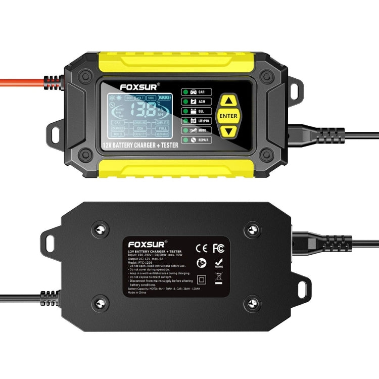 FOXSUR Cars Motorcycles 12V Lithium Cattery Charger With Battery Detection(AU Plug) - Battery Charger by FOXSUR | Online Shopping South Africa | PMC TechLife | Buy Now Pay Later Mobicred