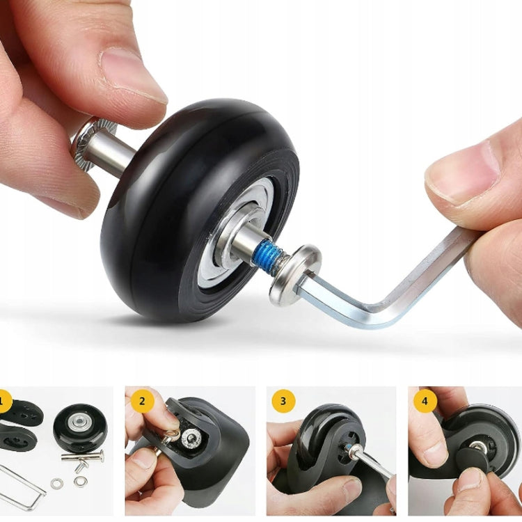 54mm x 18mm Luggage Suitcase Replacement Wheels Low Noise Spinner Wheels - Accessories by PMc TechLife | Online Shopping South Africa | PMc TechLife | Buy Now Pay Later Mobicred
