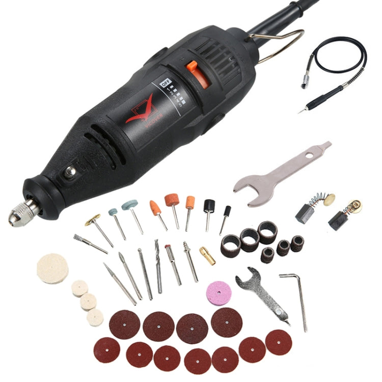 VICOVER Small Adjustable Speed Electrical Grinder Set Jade Carving Pen Polishing Tool EU Plug, Model: 40pcs Parts+Soft Shaft - Abrasive Tools & Accessories by VICOVER | Online Shopping South Africa | PMC TechLife | Buy Now Pay Later Mobicred