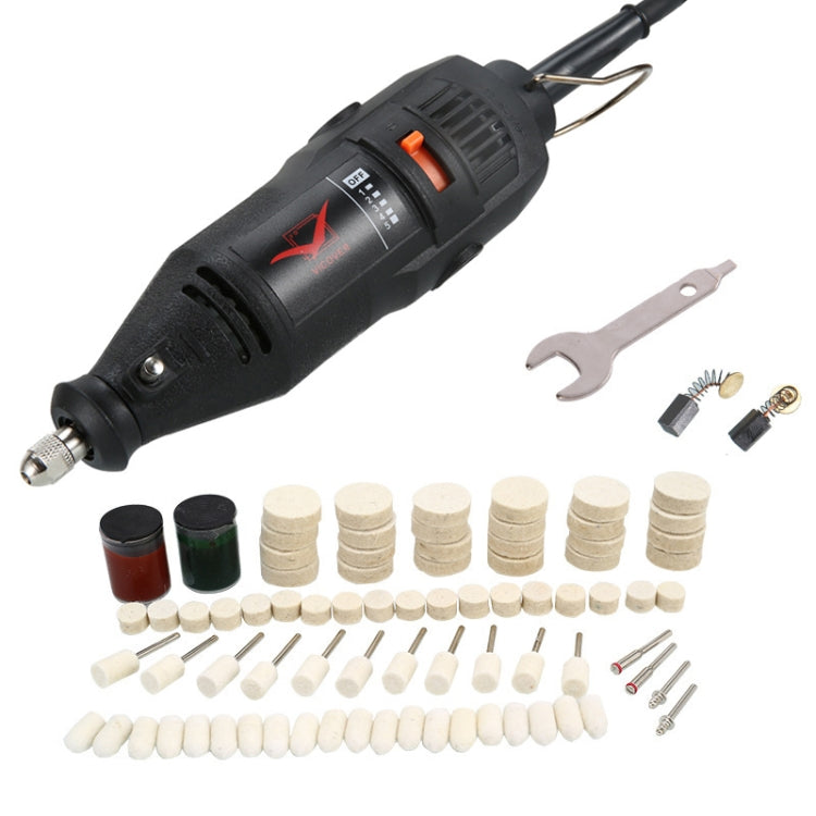 VICOVER Small Adjustable Speed Electrical Grinder Set Jade Carving Pen Polishing Tool EU Plug, Model: 78pcs Parts - Abrasive Tools & Accessories by VICOVER | Online Shopping South Africa | PMC TechLife | Buy Now Pay Later Mobicred