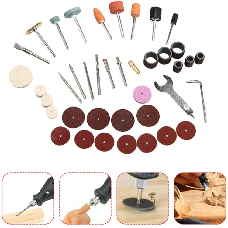 VICOVER Small Adjustable Speed Electrical Grinder Set Jade Carving Pen Polishing Tool EU Plug, Model: 78pcs Parts+Soft Shaft - Abrasive Tools & Accessories by VICOVER | Online Shopping South Africa | PMC TechLife | Buy Now Pay Later Mobicred