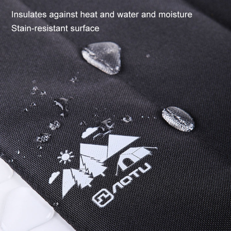 AOTU AT6225 Portable Waterproof Picnic Cushion Moisture-Proof Camping Cushion Thickened Outdoor Beach Travel Folding Small Cushion, Color: 4 Fold Khaki - Camping Mats by AOTU | Online Shopping South Africa | PMC TechLife | Buy Now Pay Later Mobicred