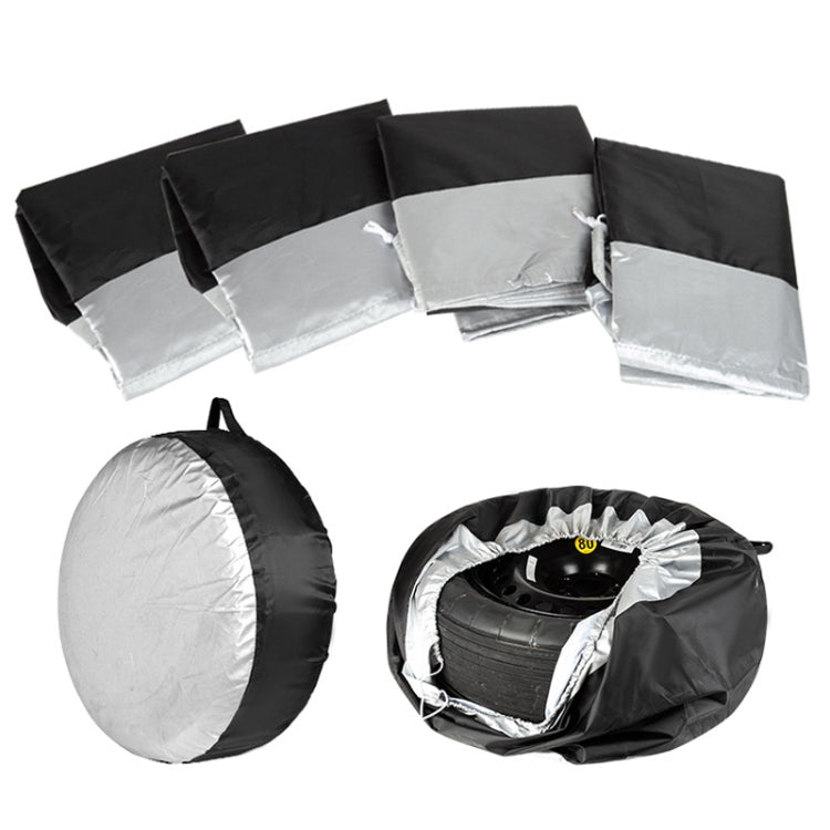 4pcs 80x47cm 210D Oxford Cloth Car Waterproof Dirt-resistant Tire Protective Cover - Window Foils & Solar Protection by PMC TechLife | Online Shopping South Africa | PMC TechLife | Buy Now Pay Later Mobicred
