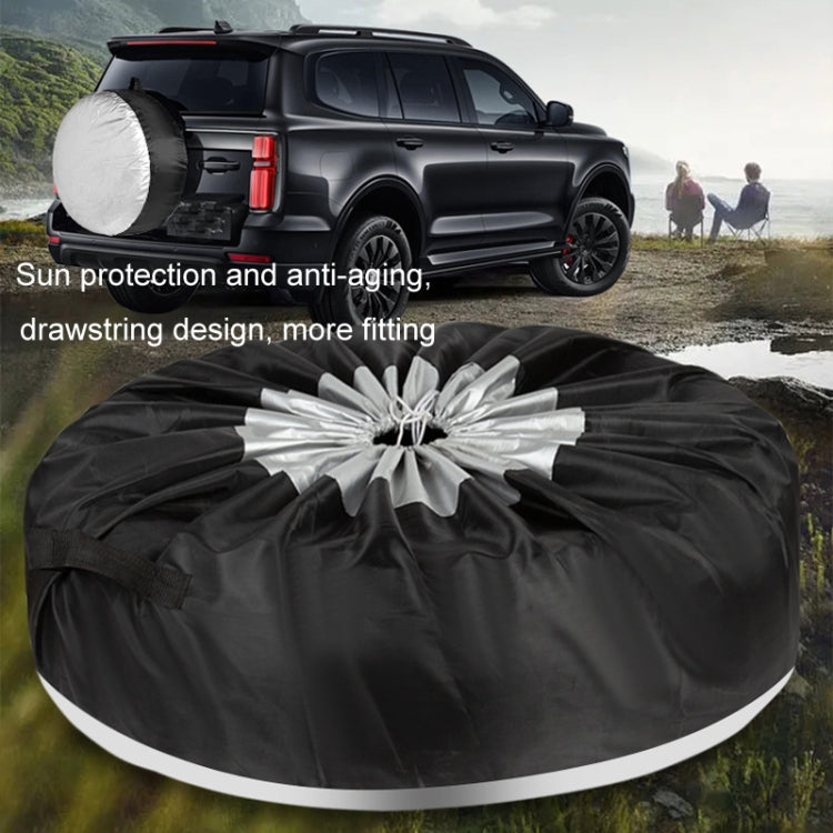 4pcs 80x47cm 210D Oxford Cloth Car Waterproof Dirt-resistant Tire Protective Cover - Window Foils & Solar Protection by PMC TechLife | Online Shopping South Africa | PMC TechLife | Buy Now Pay Later Mobicred