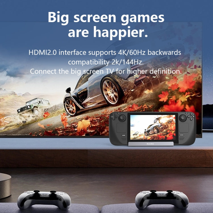 6-in-1 For Steam Deck/ROG Blueendless DS601 Type-C Game Console Base HUB Docking Station - free shipping - PMC Jewellery - Order now!