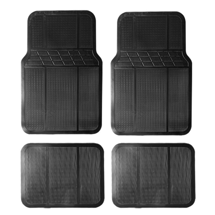 4pcs/Set Car PVC Anti-slip Waterproof Durable Floor Mats(Stripes) - Floor Mats by PMC TechLife | Online Shopping South Africa | PMC TechLife | Buy Now Pay Later Mobicred