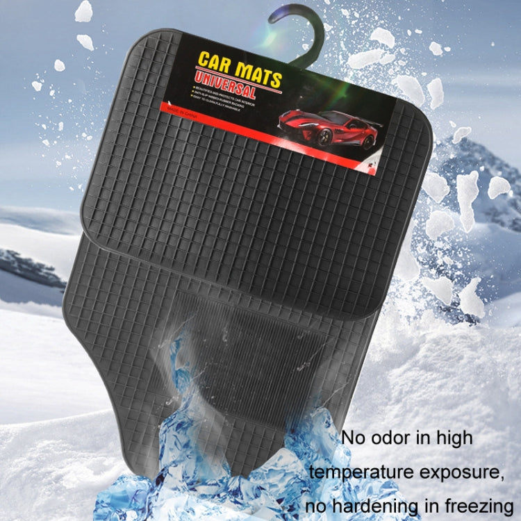 4pcs/Set Car PVC Anti-slip Waterproof Durable Floor Mats(Square) - Floor Mats by PMC TechLife | Online Shopping South Africa | PMC TechLife | Buy Now Pay Later Mobicred