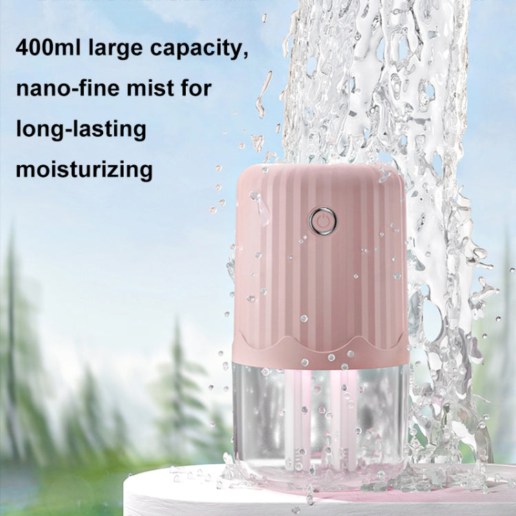 T06 Large-Capacity Atmosphere Night Light Household Dual Spray Air Humidifier, Color: Pink Plug-in - free shipping - PMC TechLife - Order now!