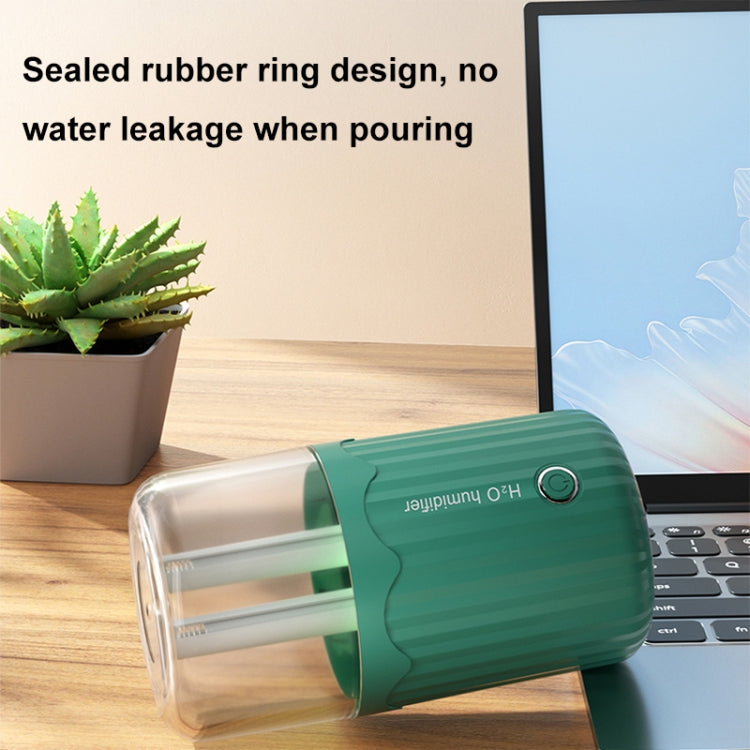 T06 Large-Capacity Atmosphere Night Light Household Dual Spray Air Humidifier, Color: Green Plug-in - free shipping - PMC TechLife - Order now!