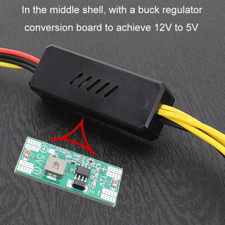 Adapter DC 5.5 x 2.5mm To Hard Disk Power Supply Cable, Model: DC To 4Pin One To Four - eSATA & SATA & IDE by PMC TechLife | Online Shopping South Africa | PMC TechLife | Buy Now Pay Later Mobicred