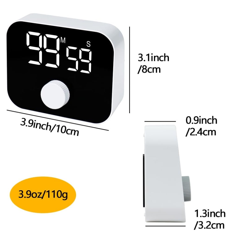 YS LED Rotating Timer IlSent Kitchen Time Manager(White) - free shipping - PMc TechLife - Order now!