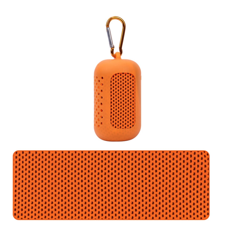 Sports Towel Set Travel Portable Quick Dry Cold Feeling Towel With Silicone Sleeve Storage Bag, Size: 30x80cm(Orange) - Sports Towels by PMC TechLife | Online Shopping South Africa | PMC TechLife | Buy Now Pay Later Mobicred