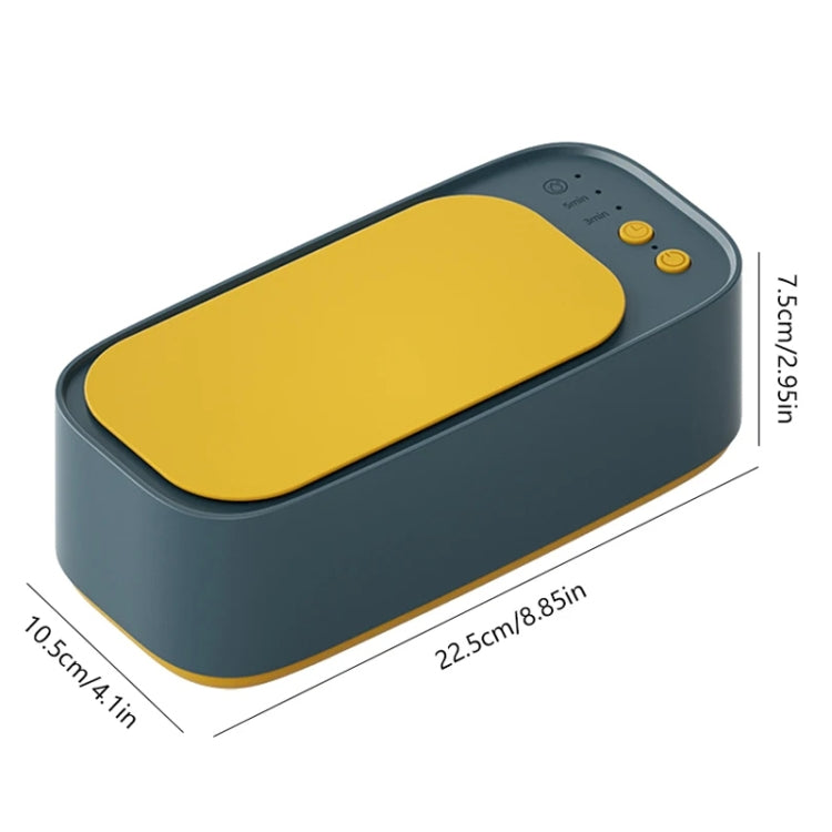 Electrical Ultrasonic Cleaner 3-speed Timing Jewelry Watches Braces Eyeglasses Cleaning Device(Green) - free shipping - PMc TechLife - Order now!