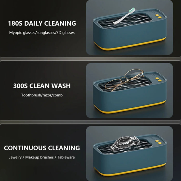 Electrical Ultrasonic Cleaner 3-speed Timing Jewelry Watches Braces Eyeglasses Cleaning Device(Green) - free shipping - PMc TechLife - Order now!